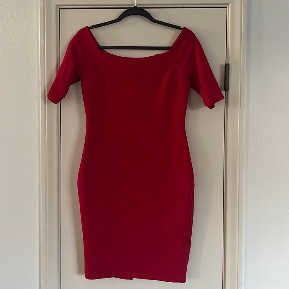 Just Me Red Dress, size large